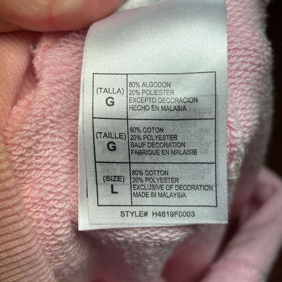 Disney Store exclusive Pink Print cue Dreams Flare Joggers, Tinkerbell, Large - Picture 10 of 10